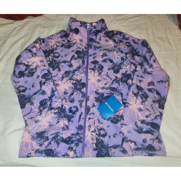 Columbia Fleece Jacket Multicolor Girls XL NEW - Picture 1 of 2